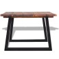 vidaXL Tavolino da Caffè in Legno Massello di Acacia 110x60x40 cm vidaXL Tavolino da Caffè in Legno Massello di Acacia 110x60x40 cm