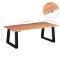 vidaXL Tavolino da Caffè in Legno Massello di Acacia 110x60x40 cm vidaXL Tavolino da Caffè in Legno Massello di Acacia 110x60x40 cm
