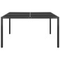 vidaXL Tavolo da Giardino Antracite 130x130x72 cm in Acciaio e Vetro vidaXL Tavolo da Giardino Antracite 130x130x72 cm in Acciaio e Vetro