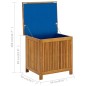 vidaXL Contenitore da Giardino 60x50x58 cm in Legno Massello di Acacia vidaXL Contenitore da Giardino 60x50x58 cm in Legno Massello di Acacia