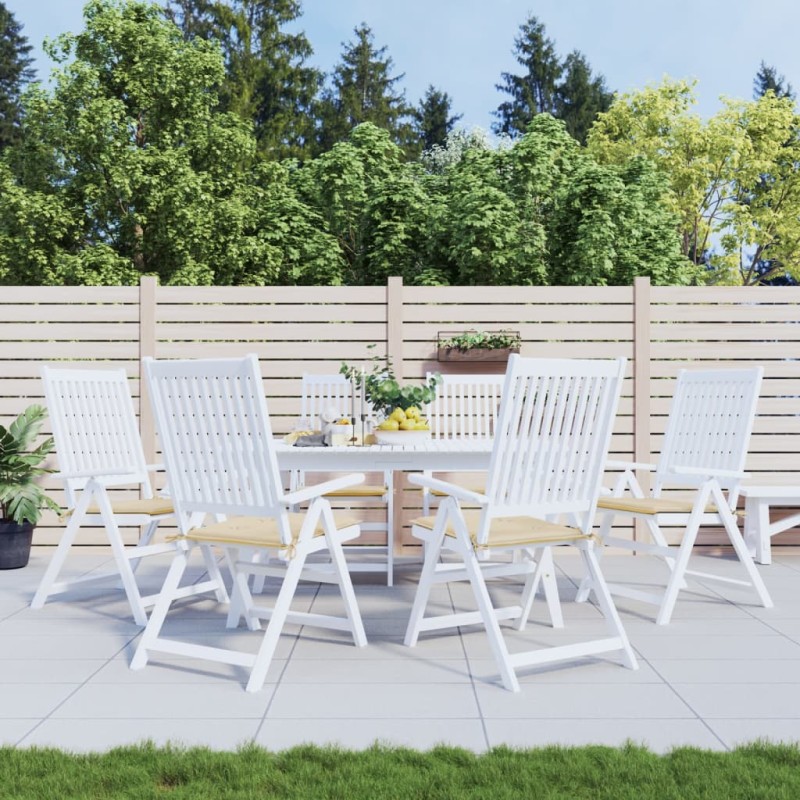 vidaXL Cuscini per Sedia 6 pz Beige 50x50x3 cm in Tessuto Oxford