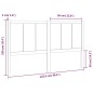 Testiera per Letto 125,5x4x100 cm in Legno Massello di Pino Testiera per Letto 125,5x4x100 cm in Legno Massello di Pino
