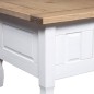 Tavolino Caffé Pino Messicano Corona Range Bianco 100x60x45cm Tavolino Caffé Pino Messicano Corona Range Bianco 100x60x45cm