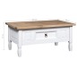 Tavolino Caffé Pino Messicano Corona Range Bianco 100x60x45cm Tavolino Caffé Pino Messicano Corona Range Bianco 100x60x45cm