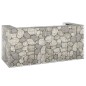 Gabbione per Bidoni in Acciaio Zincato 254x100x110 cm