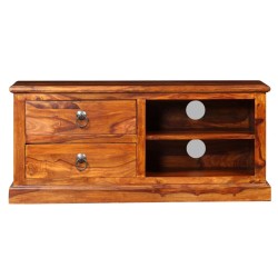 vidaXL Mobile Porta TV in Legno Massello di Sheesham 90x30x40 cm