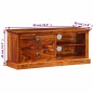 vidaXL Mobile Porta TV in Legno Massello di Sheesham 90x30x40 cm