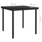 vidaXL Tavolo da Pranzo per Esterni Nero 80x80x72 cm Vetro e Acciaio vidaXL Tavolo da Pranzo per Esterni Nero 80x80x72 cm Vetro e Acciaio