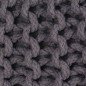 vidaXL Pouf Lavorato a Maglia in Cotone 50x35 cm Grigio vidaXL Pouf Lavorato a Maglia in Cotone 50x35 cm Grigio