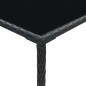 vidaXL Tavolo da Bar da Giardino Nero 70x70x110 cm Polyrattan e Vetro vidaXL Tavolo da Bar da Giardino Nero 70x70x110 cm Polyrattan e Vetro