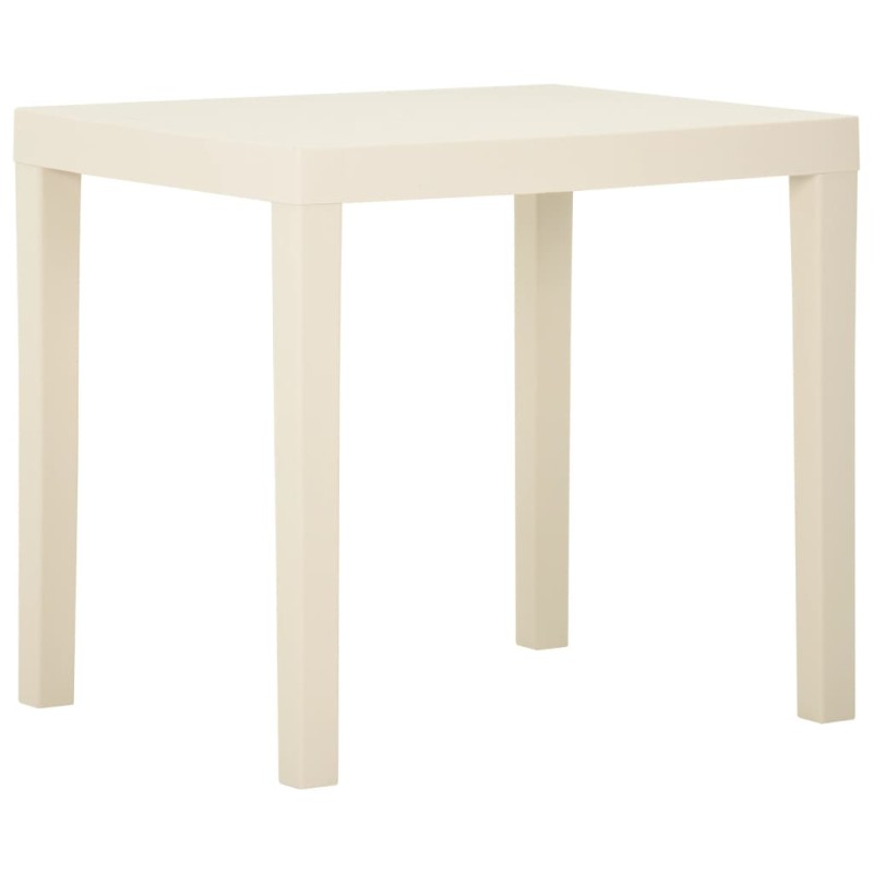 vidaXL Tavolo da Giardino Bianco 79x65x72 cm in Plastica vidaXL Tavolo da Giardino Bianco 79x65x72 cm in Plastica