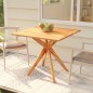 vidaXL Tavolo da Giardino 85x85x75 cm in Legno Massello di Acacia vidaXL Tavolo da Giardino 85x85x75 cm in Legno Massello di Acacia