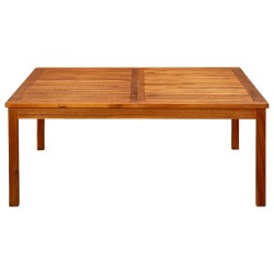 vidaXL Tavolino da Giardino 110x110x45 cm in Legno Massello di Acacia