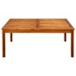 vidaXL Tavolino da Giardino 110x110x45 cm in Legno Massello di Acacia