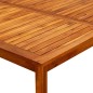 vidaXL Tavolino da Giardino 110x110x45 cm in Legno Massello di Acacia