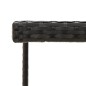 vidaXL Tavolo da Giardino Nero 109x107x74 cm in Polyrattan e Vetro vidaXL Tavolo da Giardino Nero 109x107x74 cm in Polyrattan e Vetro