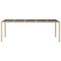vidaXL Tavolo Giardino Beige 250x100x75cm Vetro Temperato e Polyrattan vidaXL Tavolo Giardino Beige 250x100x75cm Vetro Temperato e Polyrattan