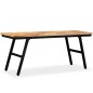 vidaXL Panca in Legno di Teak di Recupero e Acciaio 110x35x45 cm vidaXL Panca in Legno di Teak di Recupero e Acciaio 110x35x45 cm