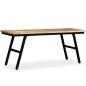 vidaXL Panca in Legno di Teak di Recupero e Acciaio 110x35x45 cm vidaXL Panca in Legno di Teak di Recupero e Acciaio 110x35x45 cm