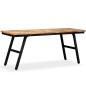 vidaXL Panca in Legno di Teak di Recupero e Acciaio 110x35x45 cm vidaXL Panca in Legno di Teak di Recupero e Acciaio 110x35x45 cm
