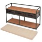 vidaXL Cassapanca con Cuscino 107,5x34,5x59 cm vidaXL Cassapanca con Cuscino 107,5x34,5x59 cm