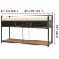 vidaXL Cassapanca con Cuscino 107,5x34,5x59 cm vidaXL Cassapanca con Cuscino 107,5x34,5x59 cm