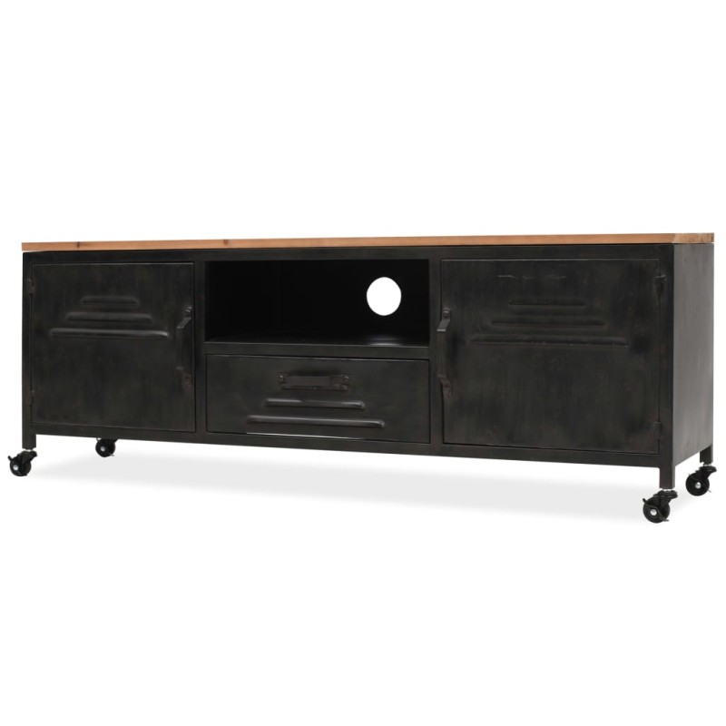 vidaXL Mobile Porta TV 120x30x43 cm Nero