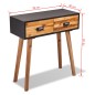 vidaXL Tavolo Consolle in Legno Massello di Acacia 70x30x75 cm