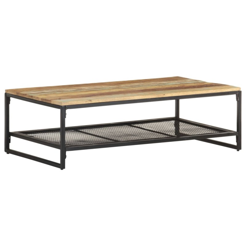 vidaXL Tavolino da Caffè 110x60x35 cm in Legno Massello di Recupero vidaXL Tavolino da Caffè 110x60x35 cm in Legno Massello di Recupero