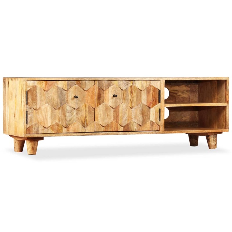 vidaXL Mobile Porta TV in Legno Massello di Mango 118x35x40 cm vidaXL Mobile Porta TV in Legno Massello di Mango 118x35x40 cm