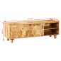 vidaXL Mobile Porta TV in Legno Massello di Mango 118x35x40 cm vidaXL Mobile Porta TV in Legno Massello di Mango 118x35x40 cm