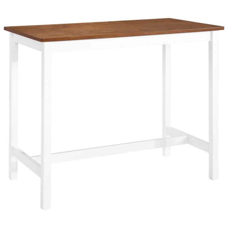 vidaXL Tavolino da Bar in Legno Massello 108x60x91 cm vidaXL Tavolino da Bar in Legno Massello 108x60x91 cm