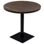 vidaXL Tavolo Bistrot in MDF e Acciaio Rotondo 80x75 cm Cenere Scura vidaXL Tavolo Bistrot in MDF e Acciaio Rotondo 80x75 cm Cenere Scura