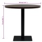 vidaXL Tavolo Bistrot in MDF e Acciaio Rotondo 80x75 cm Cenere Scura vidaXL Tavolo Bistrot in MDF e Acciaio Rotondo 80x75 cm Cenere Scura