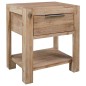 vidaXL Comodino con Cassetto 40x30x48 cm in Legno Massello di Acacia vidaXL Comodino con Cassetto 40x30x48 cm in Legno Massello di Acacia
