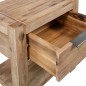vidaXL Comodino con Cassetto 40x30x48 cm in Legno Massello di Acacia vidaXL Comodino con Cassetto 40x30x48 cm in Legno Massello di Acacia