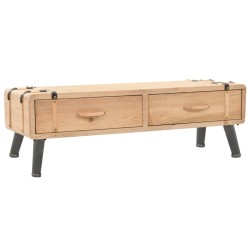 vidaXL Mobile Porta TV in Legno Massello di Abete 120x33x35 cm