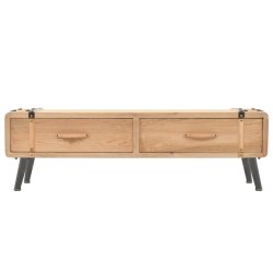 vidaXL Mobile Porta TV in Legno Massello di Abete 120x33x35 cm