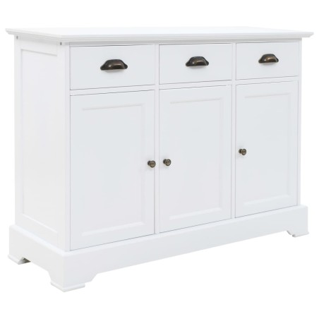vidaXL Credenza con 3 Ante in MDF e Legno di Pino 105x35x77,5 cm