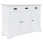 vidaXL Credenza con 3 Ante in MDF e Legno di Pino 105x35x77,5 cm vidaXL Credenza con 3 Ante in MDF e Legno di Pino 105x35x77,5 cm