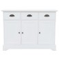 vidaXL Credenza con 3 Ante in MDF e Legno di Pino 105x35x77,5 cm vidaXL Credenza con 3 Ante in MDF e Legno di Pino 105x35x77,5 cm