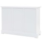 vidaXL Credenza con 3 Ante in MDF e Legno di Pino 105x35x77,5 cm vidaXL Credenza con 3 Ante in MDF e Legno di Pino 105x35x77,5 cm