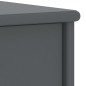 vidaXL Comodino Grigio Scuro 35x30x40 cm in Legno Massello di Pino vidaXL Comodino Grigio Scuro 35x30x40 cm in Legno Massello di Pino