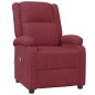 vidaXL Poltrona Massaggiante Rosso Vino in Similpelle
