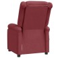vidaXL Poltrona Massaggiante Rosso Vino in Similpelle