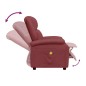 vidaXL Poltrona Massaggiante Rosso Vino in Similpelle