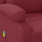 vidaXL Poltrona Massaggiante Rosso Vino in Similpelle