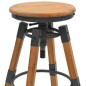 vidaXL Sgabelli da Bar 2 pz in Legno Massello di Abete vidaXL Sgabelli da Bar 2 pz in Legno Massello di Abete