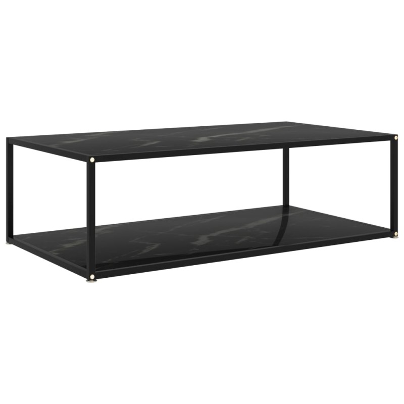 vidaXL Tavolino da Salotto Nero 120x60x35 cm in Vetro Temperato vidaXL Tavolino da Salotto Nero 120x60x35 cm in Vetro Temperato