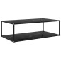 vidaXL Tavolino da Salotto Nero 120x60x35 cm in Vetro Temperato vidaXL Tavolino da Salotto Nero 120x60x35 cm in Vetro Temperato